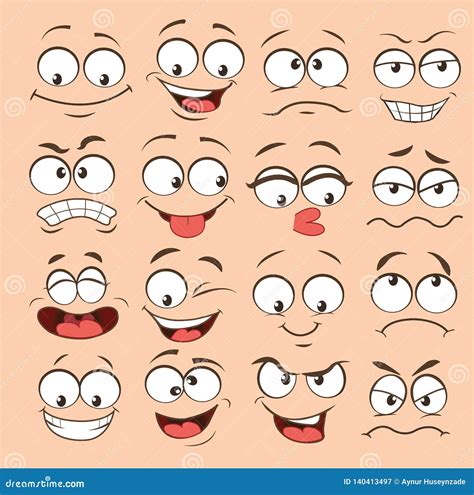 cartoon expressions|happy face expression cartoon.